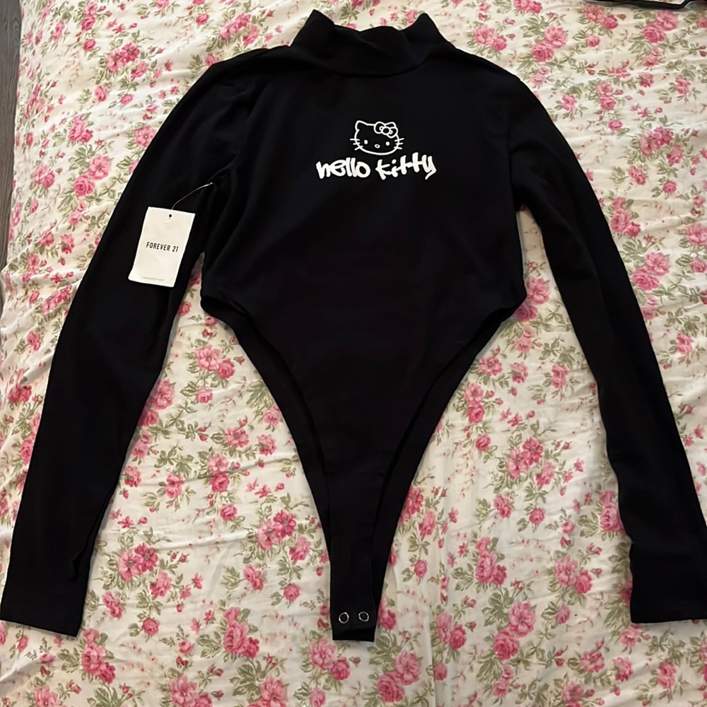 hello kitty black bodysuit NWT